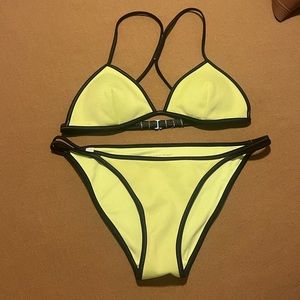 Victoria’s Secret Racerback Triangle Bikini Top-M Bottoms-S